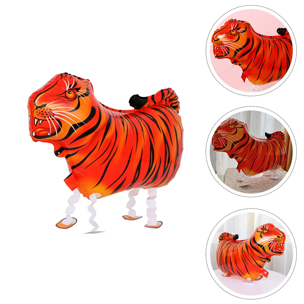 

5Pcs Tiger Balloons Cartoon Aluminum Foil Birthday Party Decorations Animal Shaped Photo Prop Colorful Decor Tiger Balloon