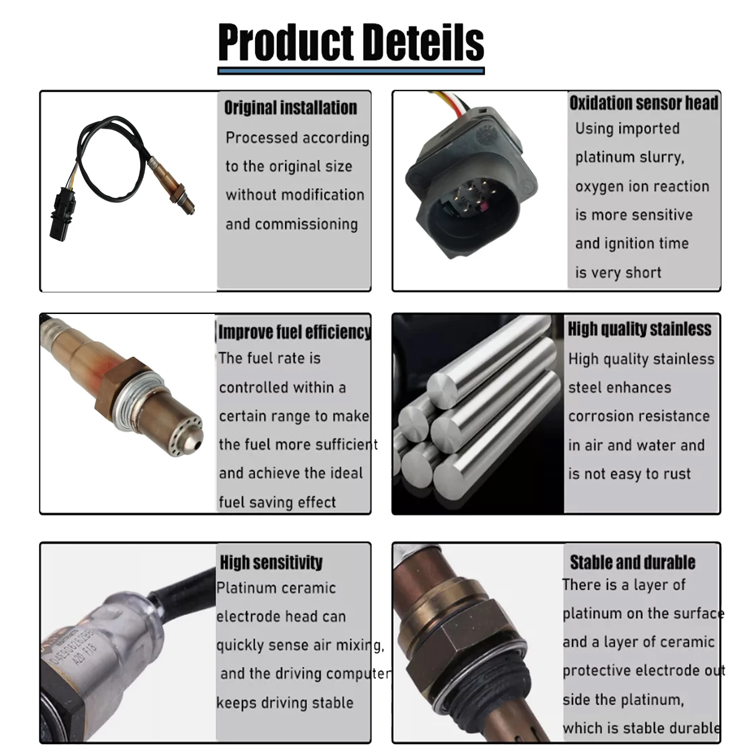 Rear Lambda Probe O2 Oxygen Sensor For Hyundai Tucson Santa Fe Kia Sorento SPORTAGE 2.0 2.2 CRDI 15-2021 39352-2F950