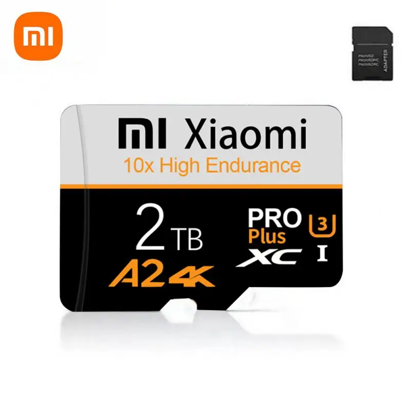 Xiaomi-Original 1TB Cartão de Memória, 100 Mbps A2 Câmera Cartão SD, 128GB, 256GB, Micro TF, SD Card Class 10, 512GB, Flashcard para telefone, Tablet