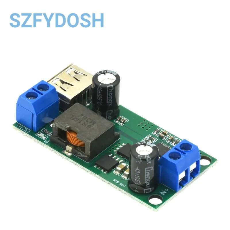 DC-DC 9V 12V 24V 36V To 5V/5A Step-down Module Regulated High Power Vehicle Voltage Stabilized Power Converter Module