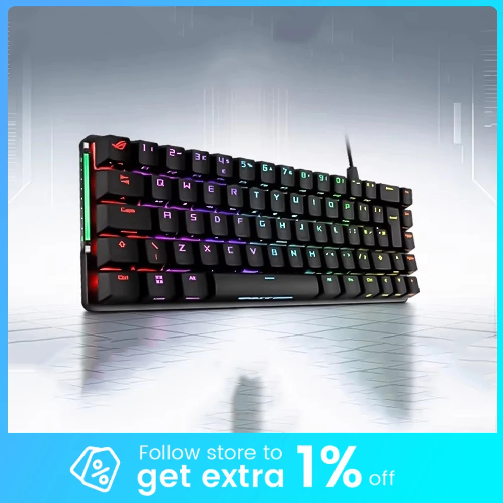 ROG Falchion Mechanical Keyboard Small Keyboard Layout Smart Bar Touch Bar Low Delay Keyboard RGB Hot Swap Pc Accessories