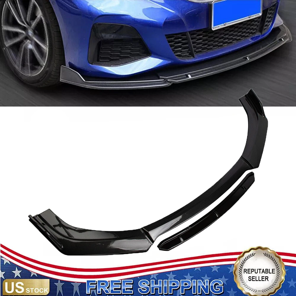 Universal Car Front Bumper Lip Spoiler Splitter Lips Front Shovel Lips Diffuser Body Kit Tuning Protection Car Accessories