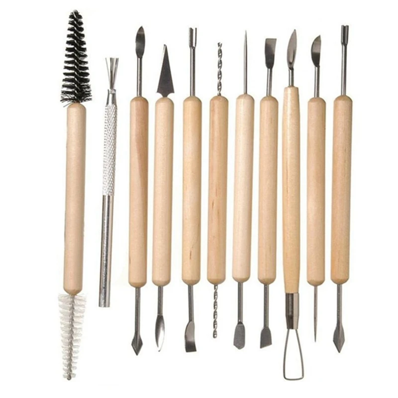 Soft Clay Clay Clay Pottery Tool Set Of 11 Pieces, Carving Tool Knife Set Suitable For Clay DIY Tools Durable Easy Install