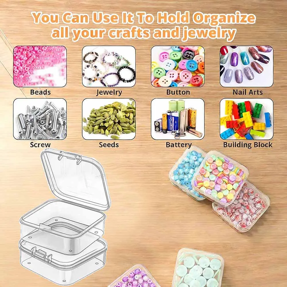 Clear Plastic Boxes for Small Items and Jewelry Storage
