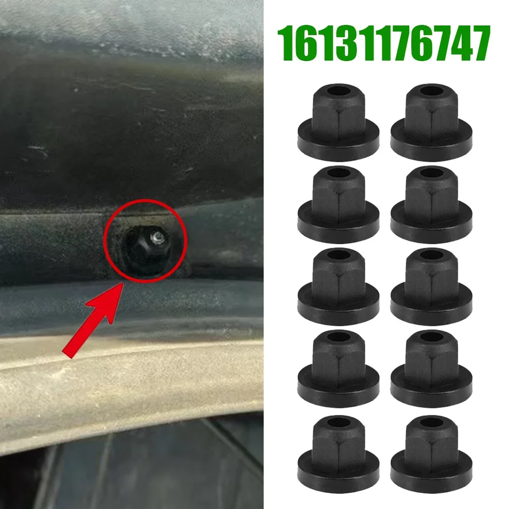 10x Car Plastic Body Nut Flange Clips Rivets Retainer NEW For BMW 5 series E34 1987 1988 1989 1990 1991 1992  -1996 16131176747