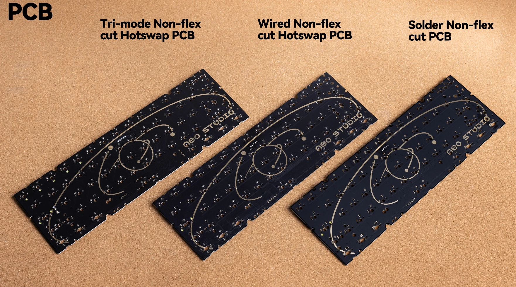 

Neo60 Cu Keyboard Accessories Positioning Plate Solder Single Mode Tri-mode Hot Swap PCB Mechanical Keyboard Accessories Gifts