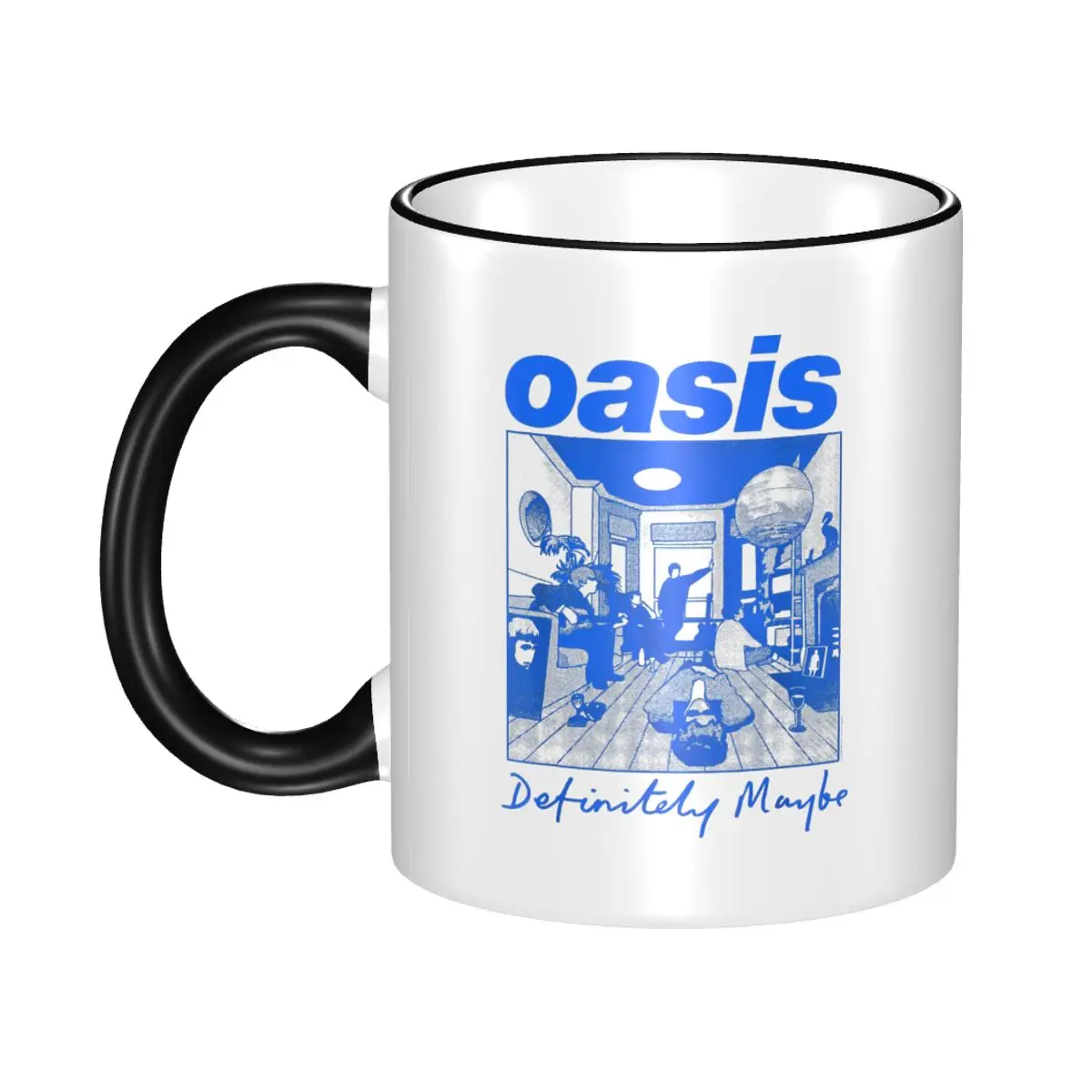 Unique Design O-Oasis - Definitely Maybe Illustration Merch Mug Fun Coffee Cup
