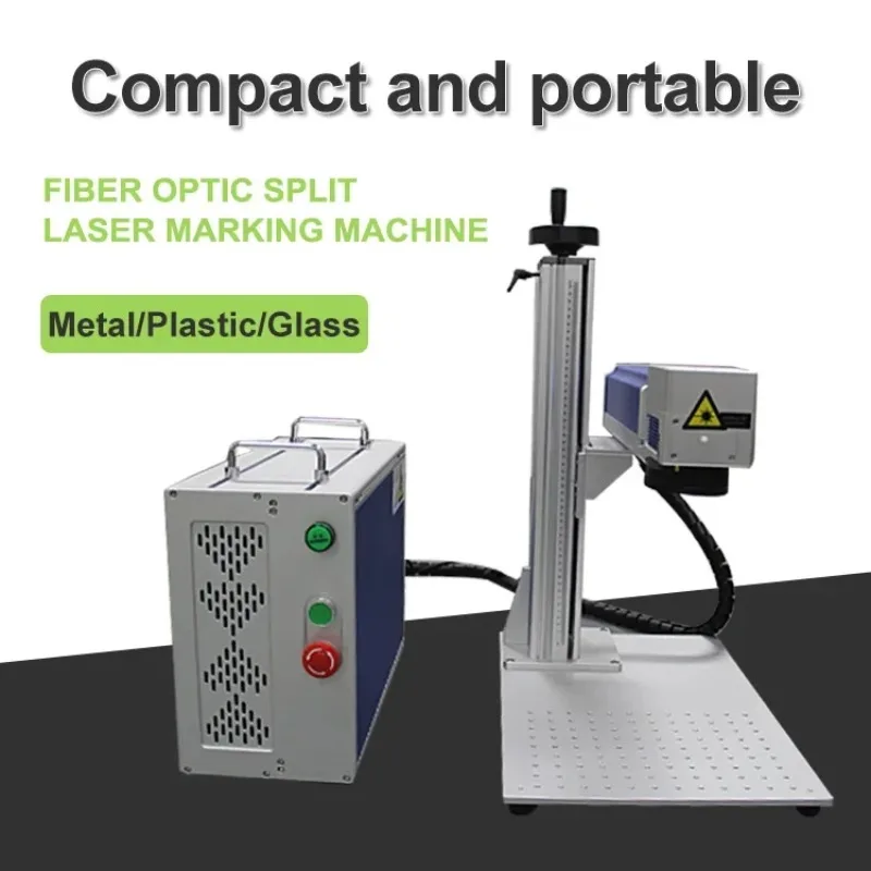 piccolo marcatore laser a fibra divisa BJJCZ sistema laser macchina per marcatura laser portatile per targhetta