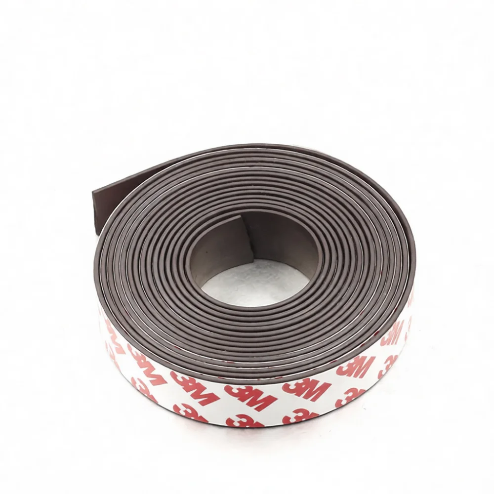Flexible Rubber Magnetic Strip Adhesive Backing Roll Strong Magnet Tape For Office Signage Household Storage Decoration