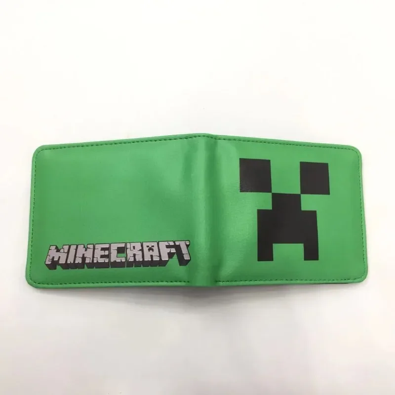 Game Minecraft Creeper Cartoon Pu Leather Wallet Anime Portable Women Coin Purse Credit Bank Card Holder Money Bag Cute Wallet