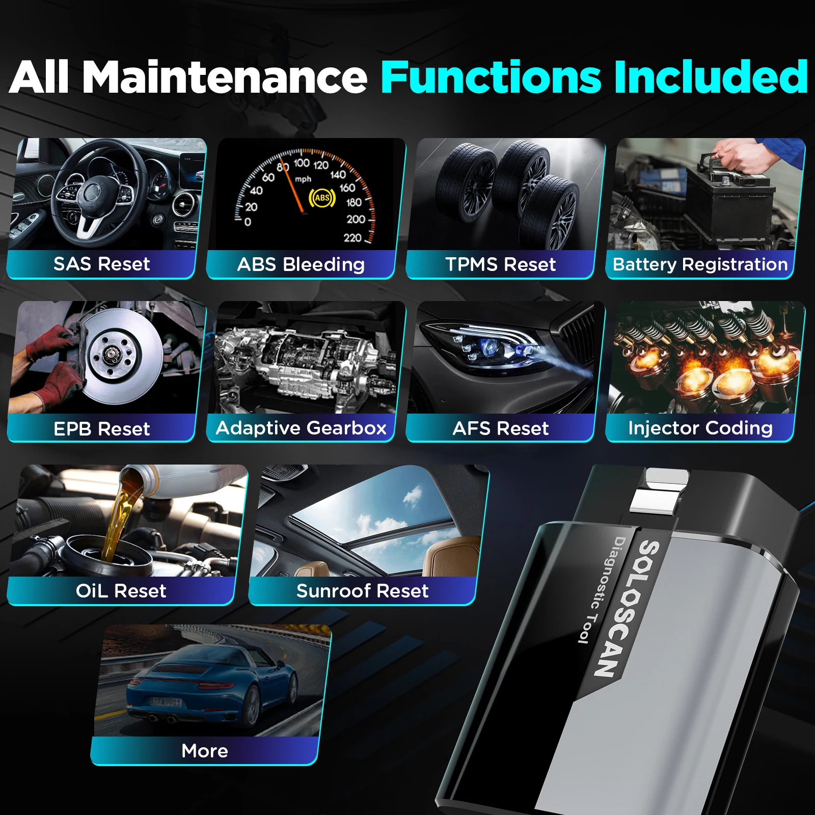 الماسح الضوئي للسيارة KINGBOLEN SOLOSCAN Obd2 لسيارات BMW، لميني، لسيارة Rolls-Royce #3