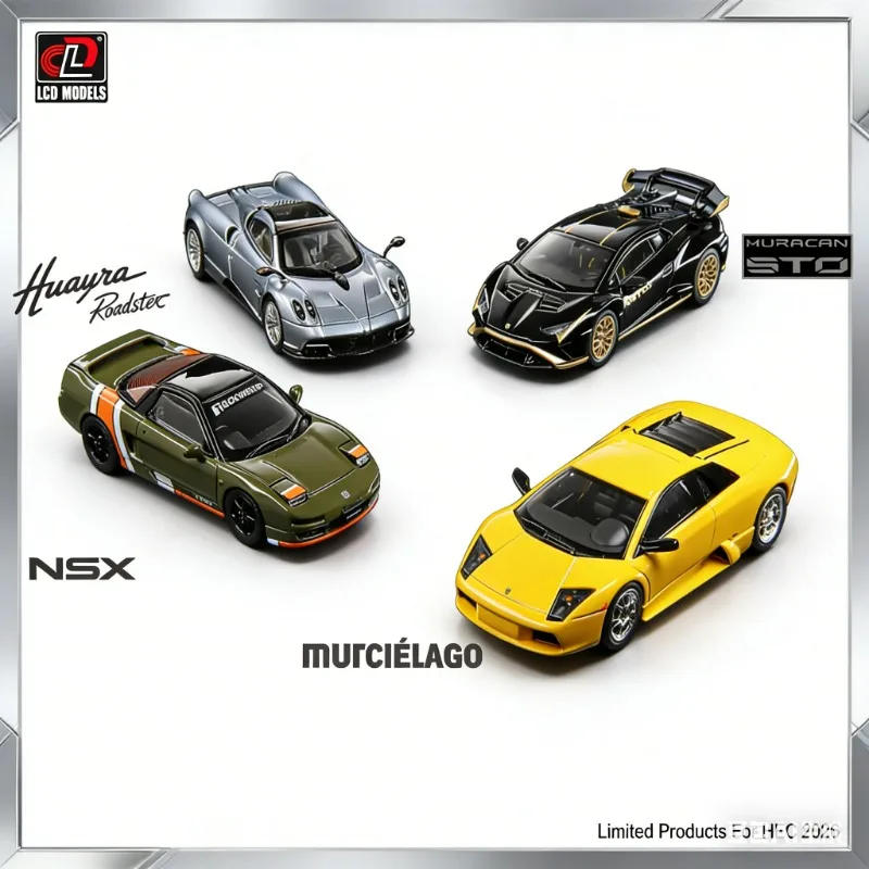 

Предзаказные модели LCD 2026 HEC, лимитированная серия, масштаб 1:64, литая под давлением модель автомобиля из сплава, высококачественный статический коллекционный предмет для мальчиков