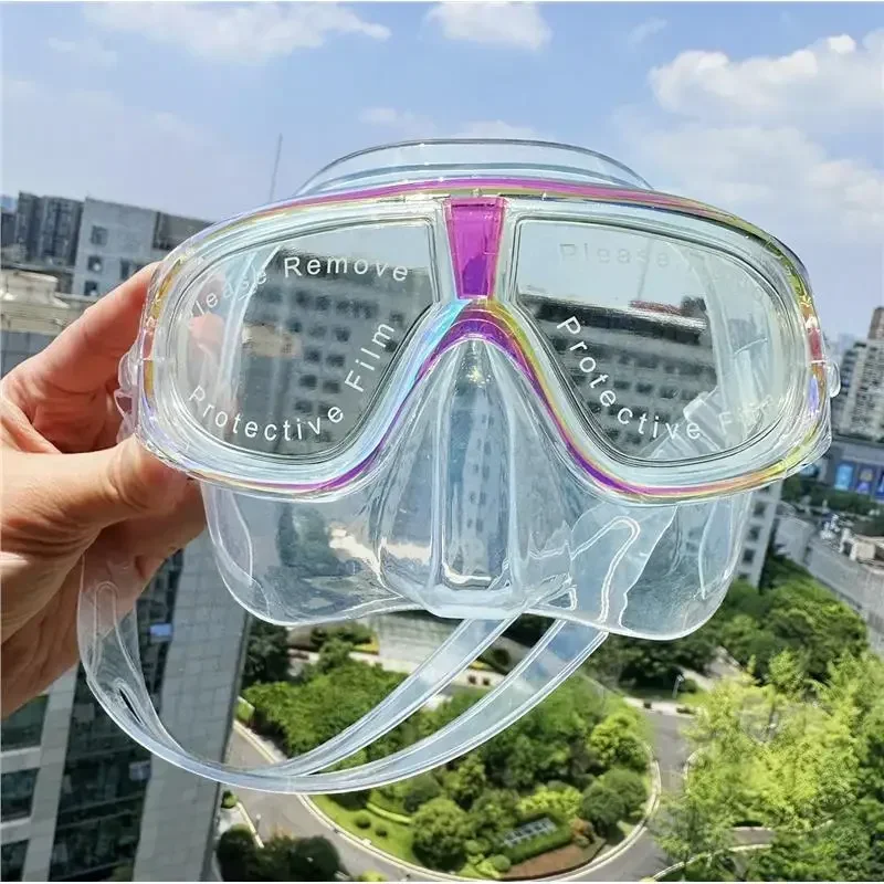 Free diving Aurora Mermaid Mask God Low volume anti-fogging Ultra light soft silicone snorkeling No