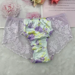 Men's panties Sexy seduction  briefs transparent cuecas U convex personality lace plus-size underwear men gay underwear