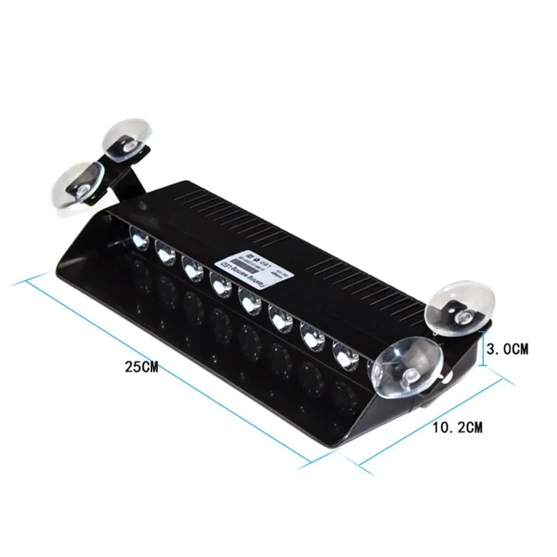 

Аварийный стробоскоп на лобовом стекле, прицеп, индикатор автомобиля для 1 шт., предупреждающий сигнал, маяк, 12 светодиодов, автомобильные стробоскопы, мигающие, водонепроницаемые