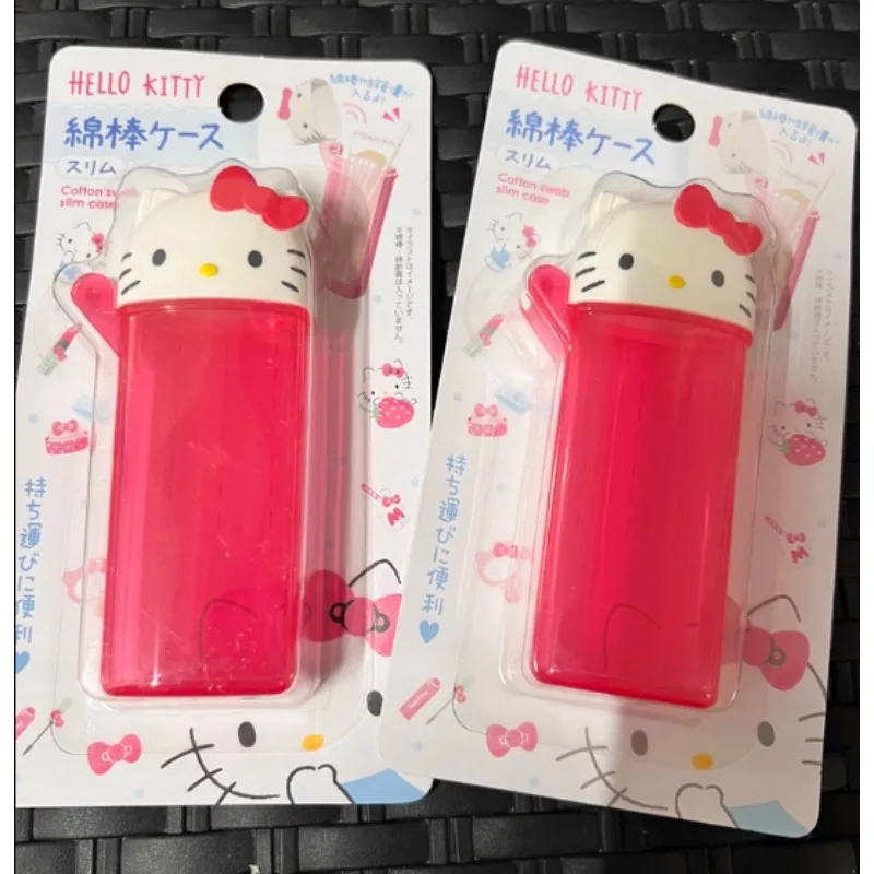 

Hello Kitty Melody Portable Swab Dental Floss Box Portable Hair Clip Eyelash Storage Box High Value Women Accessories Wholesale