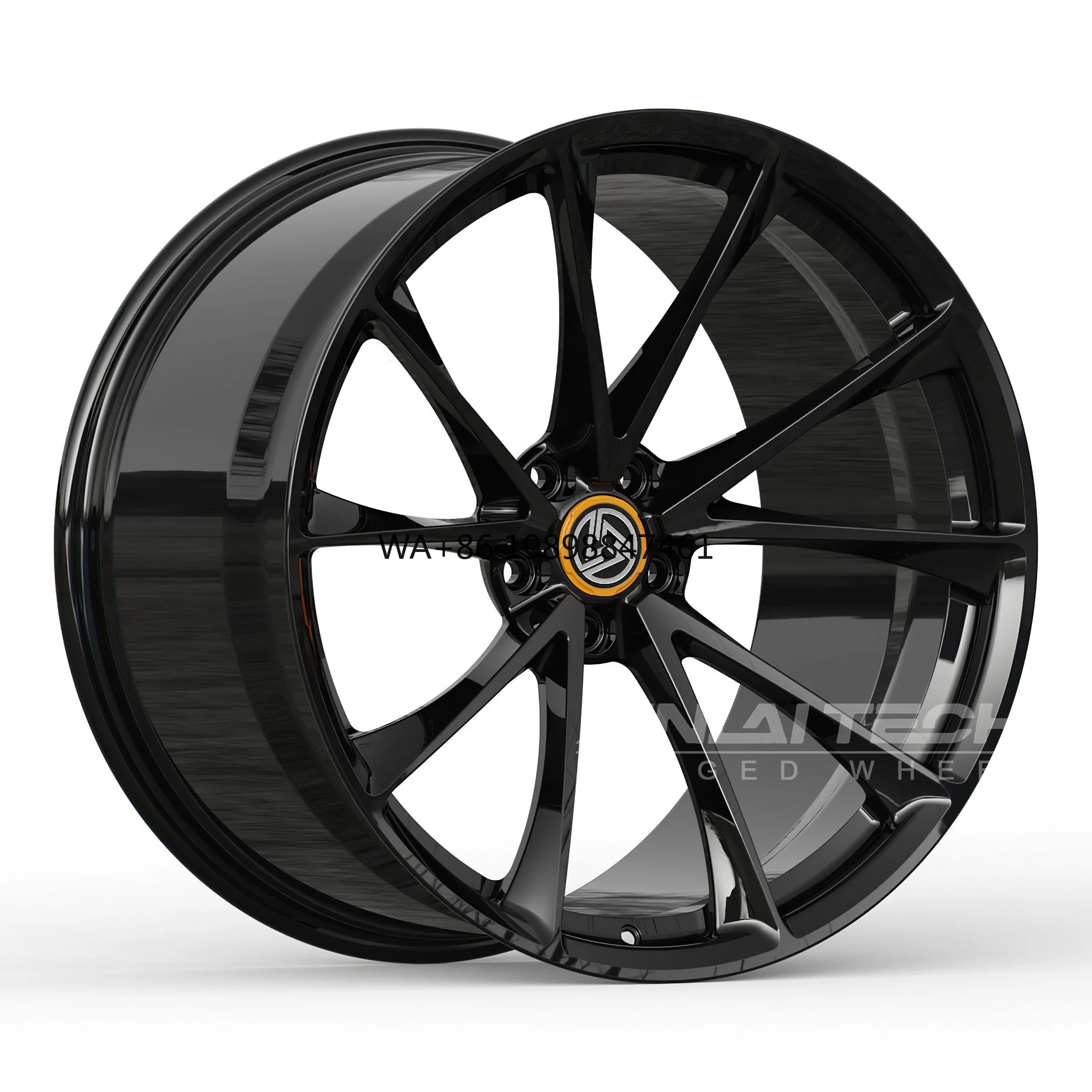 

XL Forged Matte Black Custom Wheel 17 18 19 20 21 22 Inch Deep Dish Car Rims 5x120 5x114.3 5x112 Monoblock Forged Alloy Wheels