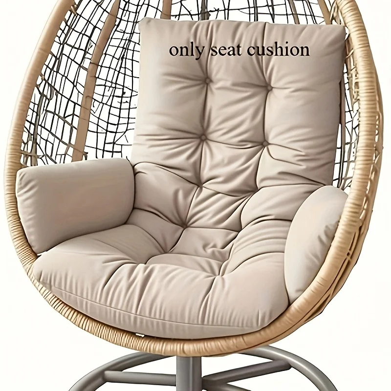 Egg-Shaped Rocking Chair Cushion Hanging Basket Chair Seat Cushion for Indoor Balconies Living Rooms Garden Furniture Decoration