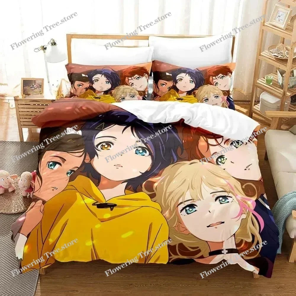 

New Wonder Egg Priority Bedding Set Single Twin Full Queen King Size Bed Set Adult Kid Bedroom Duvet Cover Sets 3D Anime Bed Set