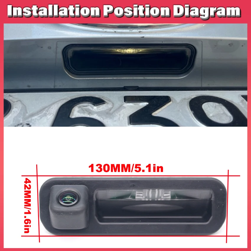 1080P Trunk Handle Rear View Camera For Ford B-Max MPV B232 2011~2017 HD CCD Night Vision Backup Reverse Parking FISHEYE Camera
