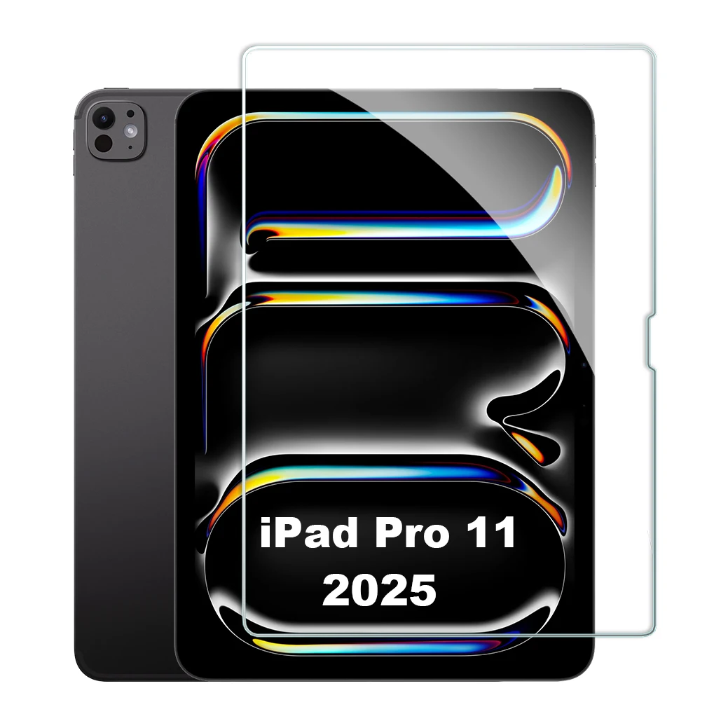 لباد برو 11 2025 M5 A3358 A3359 الزجاج المقسى حامي الشاشة 11.0 بوصة اللوحي المضادة للخدش HD طبقة رقيقة واقية