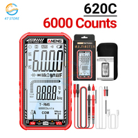 620A 6000 Counts Digital Smart Multimeter Transistor Testers True RMS Auto Electrical Capacitance Meter Temp Resistance Type-C