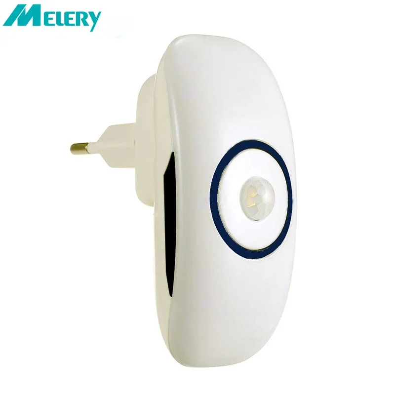 Melery-Veilleuse intelligente avec détecteur de mouvement PIR, contrôle du corps blanc froid, induction, mini lampe enfichable, chambre à coucher, salon, escalier