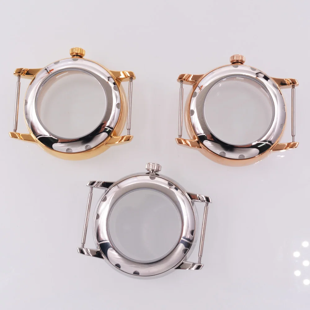 40mm Sapphire Glass Fit NH35 NH36 NH34 Movement Gold/Rose gold/Silver Watch Case