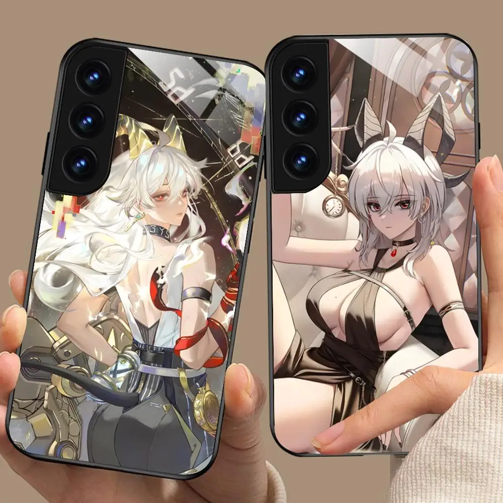 

Чехол Wuthering Waves Zani для телефона Samsung Galaxy A56 55 54 53 52 51 36 35 34 23 16 15 5G, стеклянный чехол, роскошный