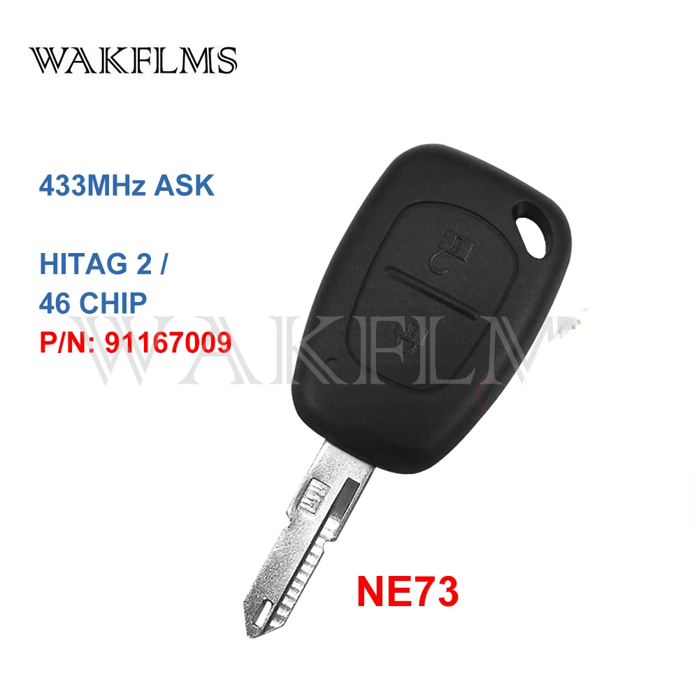 PCF7926A NE73 Remote Car Key for Renault Master Traffic Kangoo Nissan Interstar Primastar Vauxhall Vivaro Movano P/N: 91167009