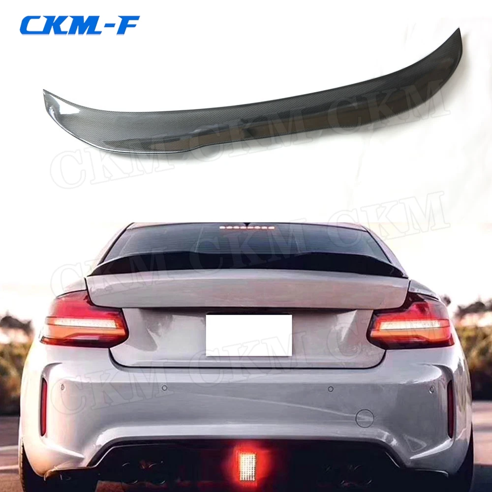 

Carbon fiber/FRP Rear Spoiler For BMW 2 Series F22 F87 M2 220i 228i M235i 2014-2019 P Style FRP Boot Lid Duck Wings