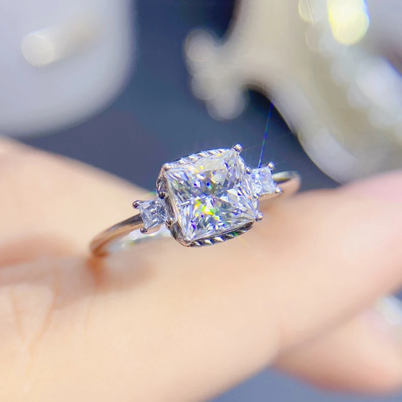 

Кольцо с натуральным муассанитом для женщин, серебро 925 пробы, ювелирные изделия, роскошные драгоценные камни, позолота 18 карат, бесплатная доставка, подарок на вечеринку