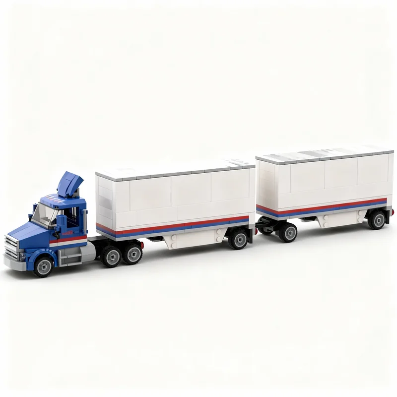 

346PCS MOC City Champions Super Car Truck Pup Trailers Model Technology DIY Creative Assembly Brick Display Birthday Gift Home