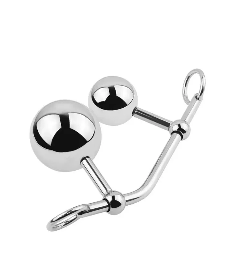 Female Anal and Vagina Ball Double Plug Anal Hook Sex Toy For Women Locking Chastity Belt Drop Shipping