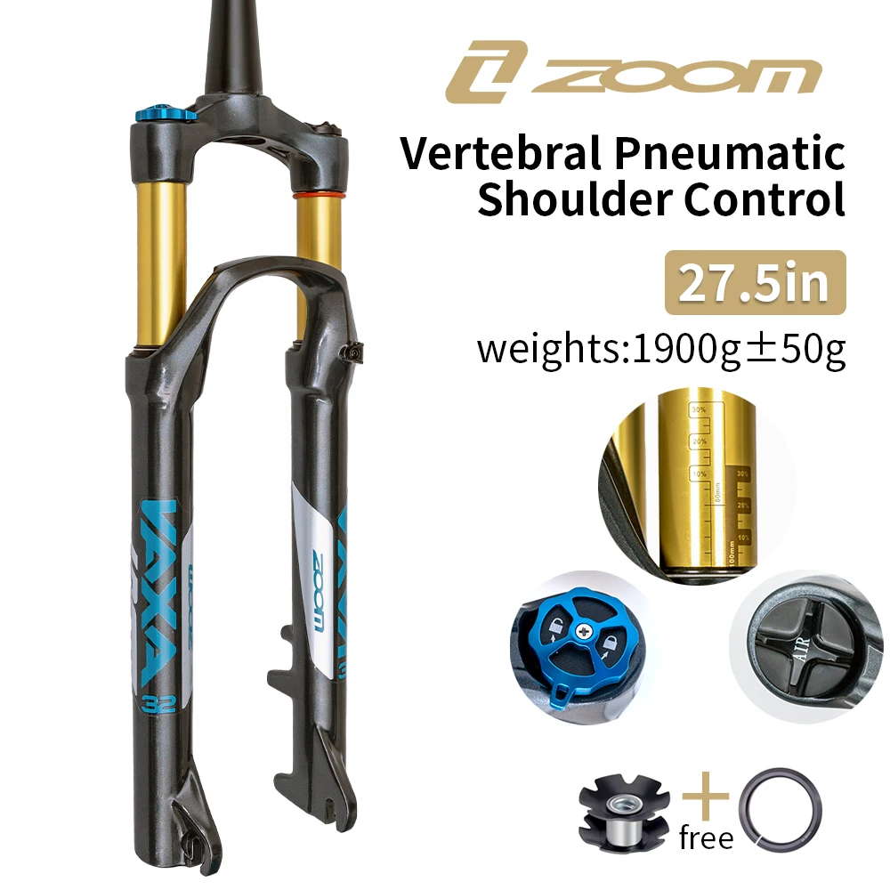 ZOOM Air Shock Fork 27.5/ 29 Inch With Locking Suspension Travel