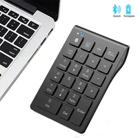Jomaa Teclado numérico inalámbrico recargable Bluetooth teclado numérico delgado 22 teclas teclado numérico externo entrada de datos