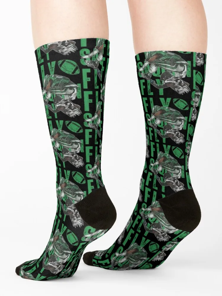 Fly Saquon Fly Eagles-Barkley The Reverse Hurdle 2024 Socks Children's new in's Wholesale designer brand Socks Man Women's
