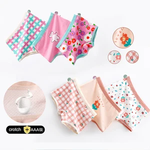 3 adet küçük kız iç çamaşırı-kız baksır şort, 2-14 yaşında, öğrenci, karikatür iç çamaşırı saf pamuklu çocuk Çocuklarımla 6 büyük satış, no. 5