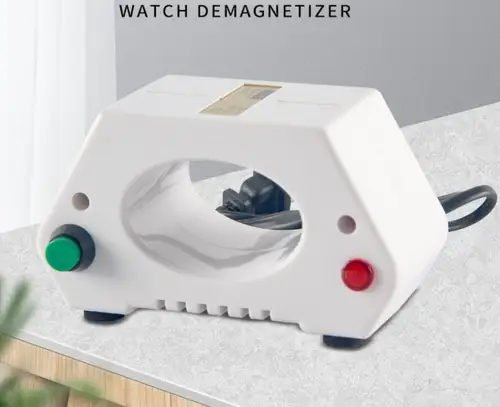 Herramienta de desmagnetización de reparación de relojes, desmagnetizador de relojes mecánicos, herramienta de relojero de 110/220V, desmagnetizador de reloj de pulsera mecánico