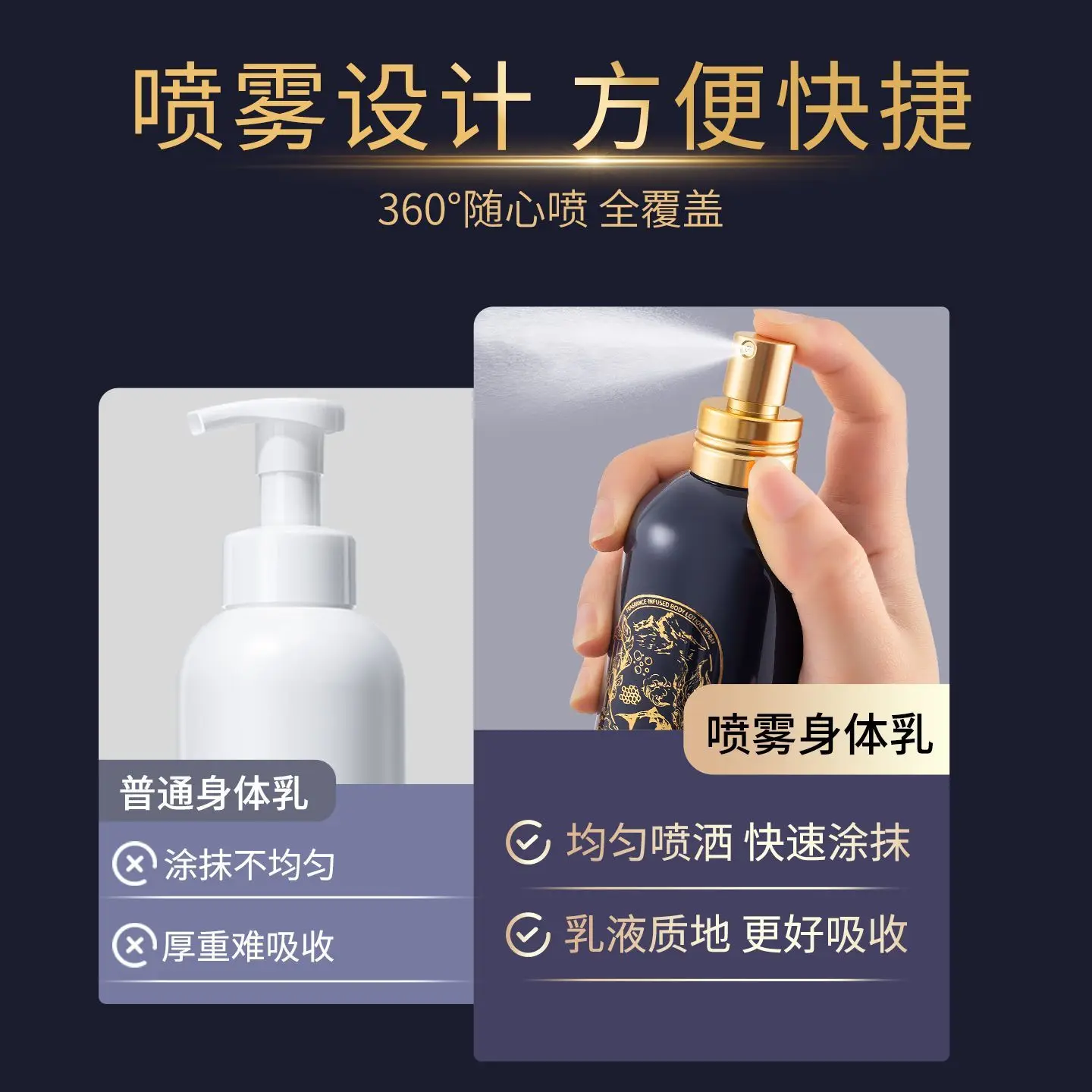 لوشن الجسم عطر الكافيار أوجي، مرطب مرطب طازج وطويل الأمد