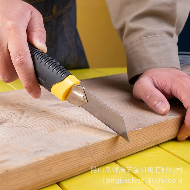 Большой универсальный нож Художественный нож 25 мм SK5 Лезвие из нержавеющей стали Выдвижной нож Резак для коробок Карманные ножи с защелкой Рождество