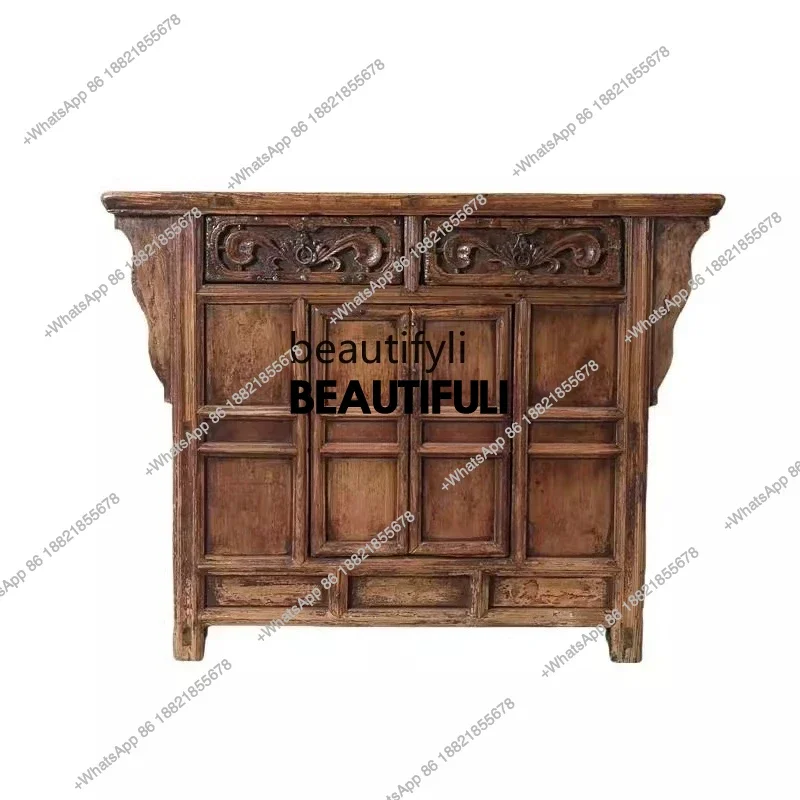 ss8350 Retro and old porch cabinets, Ming and Qing hand-painted lockers, Chinese-style painted dining edges, antique