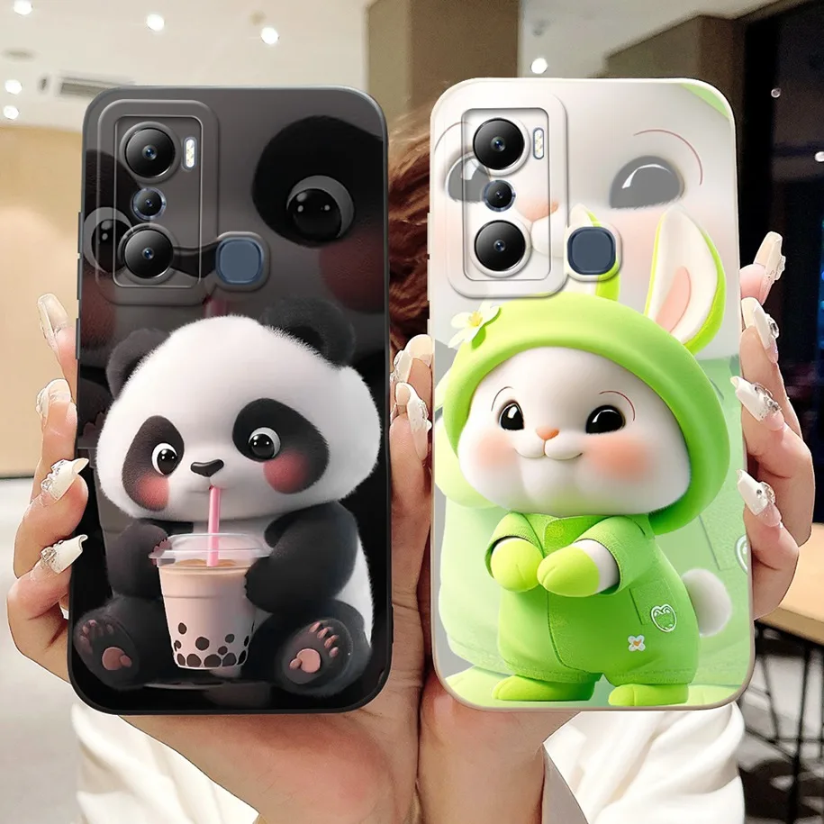 For Infinix Hot 20i X665E Case Hot 20 4G 5G Cover X6826B X666B Cartoon Silicone Bumper For Infinix Hot20 20s X6827 Hot20s Fundas