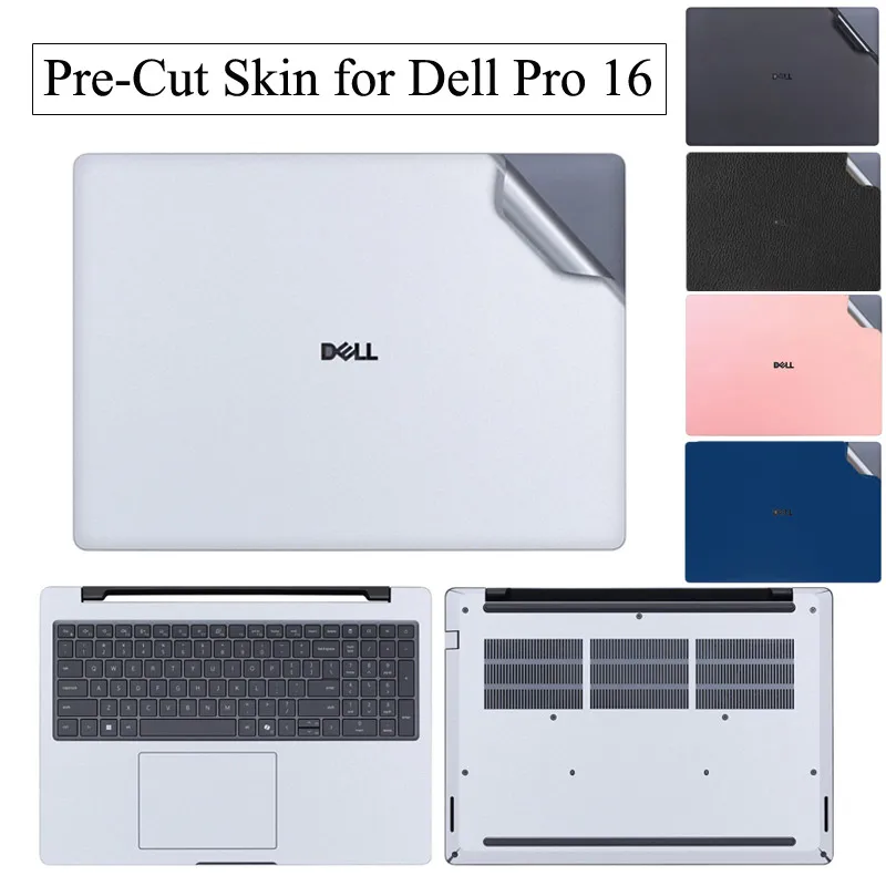 

Anti Scratch Pre_Cut Laptop Vinyl Skin Cover for Dell Pro 16 PC16250 PC16255 2025 2026 Plus DB16250 DB16255 Max MC16250 MC16255