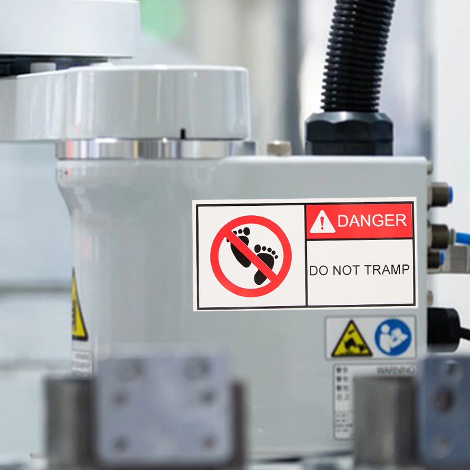 

2 Pcs Warning Stickers Do Not Touch Sign Decal Step Adhesive Caution Safety The Self