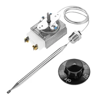 Termostato de seguridad con interruptor de límite alto, perilla de RX-2-24, tuerca NPT de 3/8 ""para freidora de Gas ADCRAFT Atosa 301030004   Robertshaw Cecilware Hobart