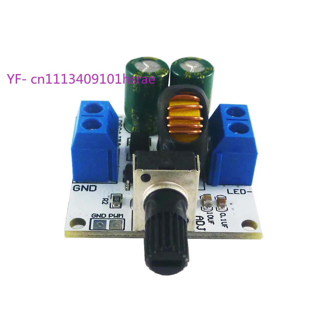 Hochleistungs-DC 6-50V Dimmbarer LED-Treiber-Modul 0-3A Einstellbarer Konstantstrom DC-DC-Wandler LED-Taschenlampen-Controller
