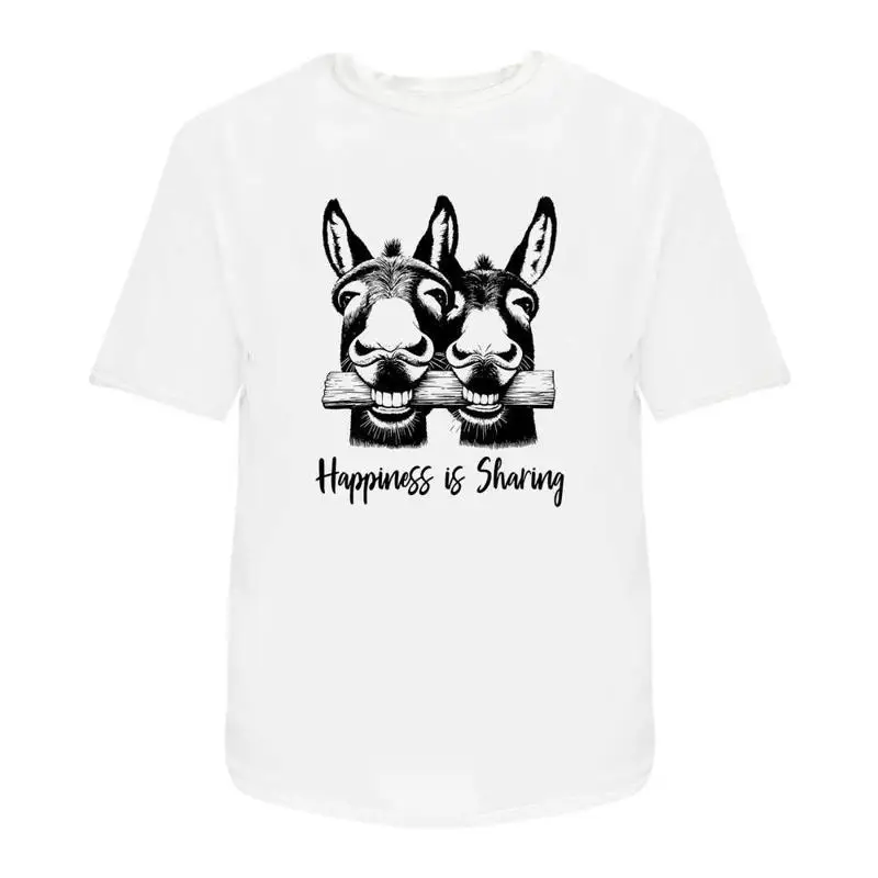 

Happiness Is Sharing' Cotton T Shirt Ta051643