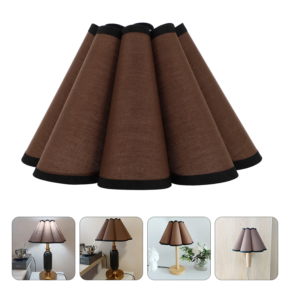 

Petal Table Lamp Shade Cover Decor Shades for Floor Lamps Dome Light Durable Lampshade Decorative Fabric Home Cloth Vintage