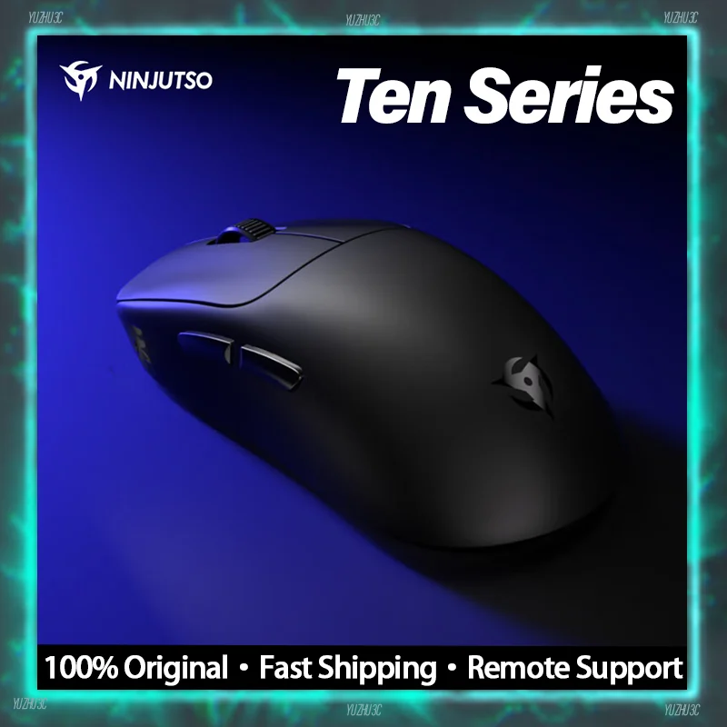 

Беспроводная игровая мышь NINJUTSO TEN, легкая, 53 г, PAW3950 AIMNINJA Edition HyperClick, 8000 Гц, частота заката, Snapfire Pixart 8K